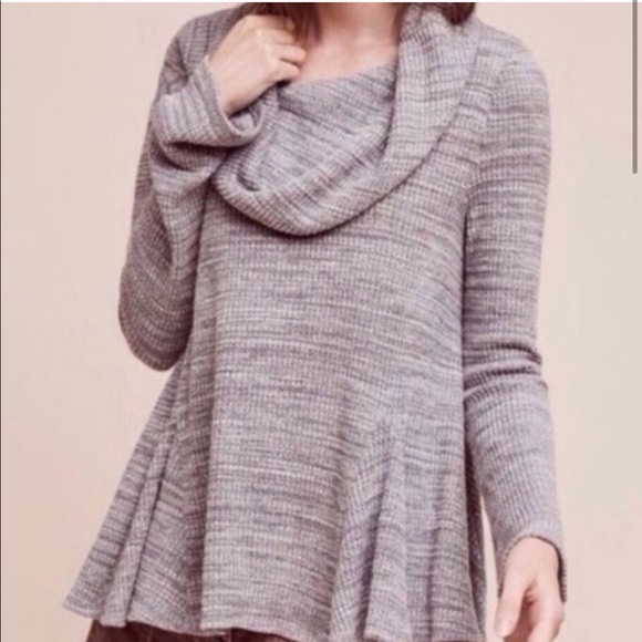 Anthropologie Postmark Maurisa Thermal Cowl Neck Top - Picture 2 of 7